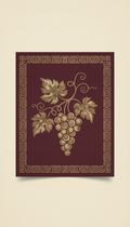 Burgundy Collector’s Art Print Insert